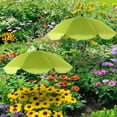 thumbnail image 1 of Large Garden Parasol with Stake - Sun & Rain Protection Umbrella for Outdoor Plants, Multipurpose Reusable Sunshades Umbrella for Yard Planters Pot Potted Plants, Green, 1 of 9