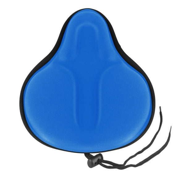 Bike Seat Cover for Men & Women Comfort, Large Bike Seat Cushion Cover, Padded Seat Cover for Bike, Soft Bicycle Seat Covers for MTB, Exercise Bikes, Indoor and Outdoor Cycling Seat Cover(Blue)
