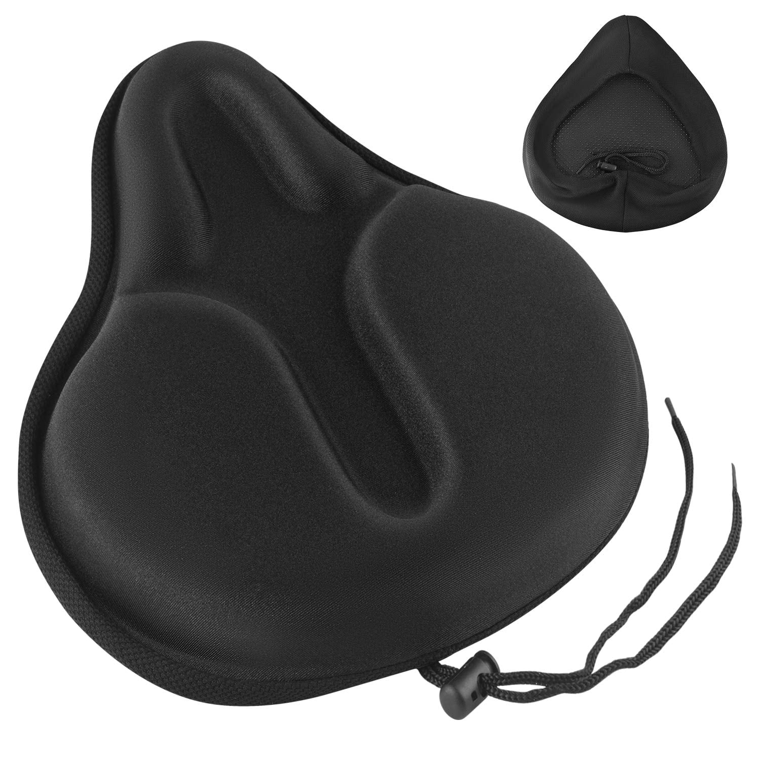 Wide Gel Bike Seat Cover, Soft Cushion for Peloton, Cruiser, Stationary
