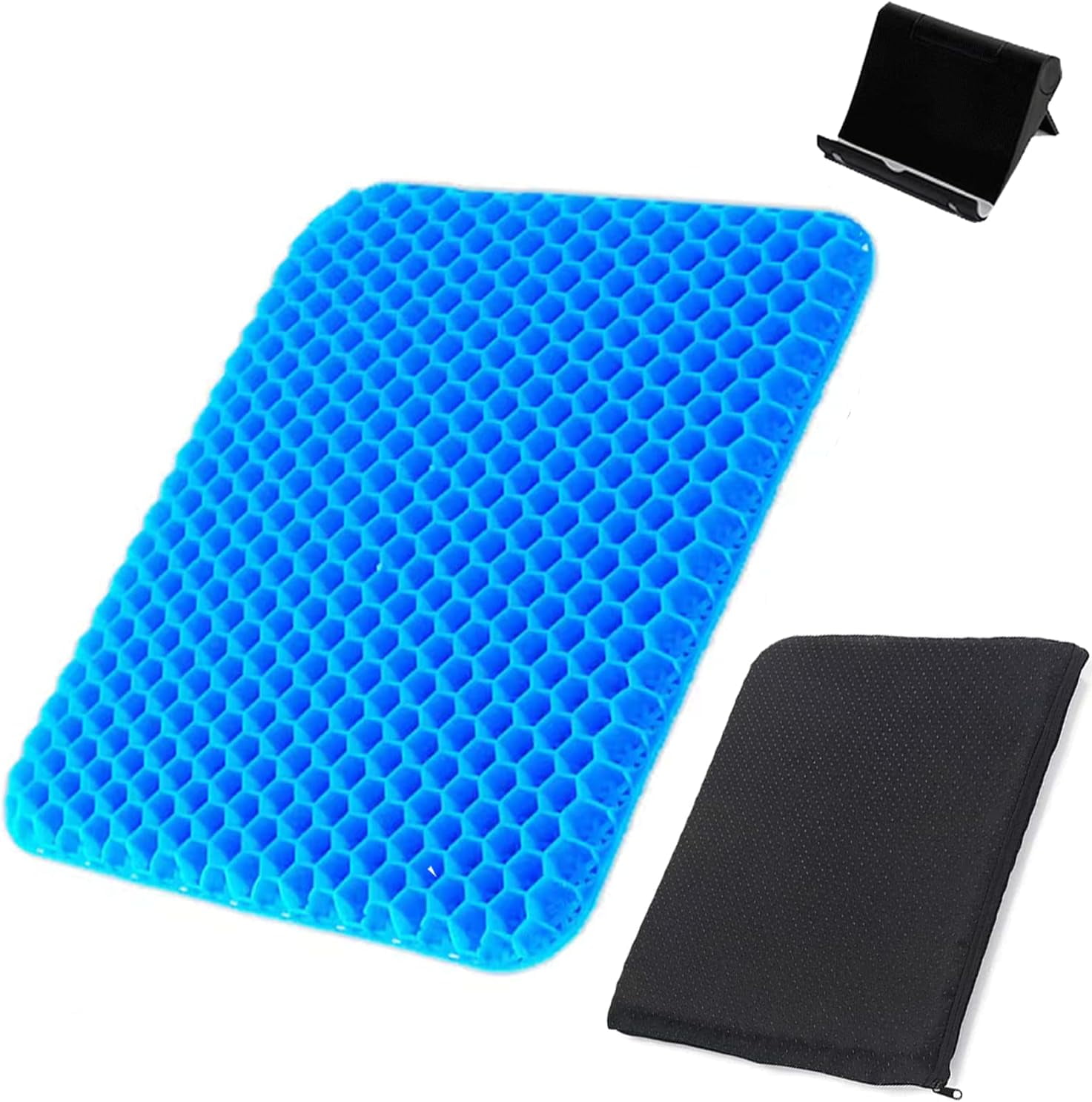 Portable Cooling Gel Seat Cushion, with Non-Slip Cover, for Car, Offic –  GizModern