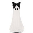 thumbnail image 1 of Large Ghost Tabletop Decoration with Black Bow, 20 Inch Halloween Ghost Figurine for Mantel Shelf Entryway Table Decor, 1 of 5