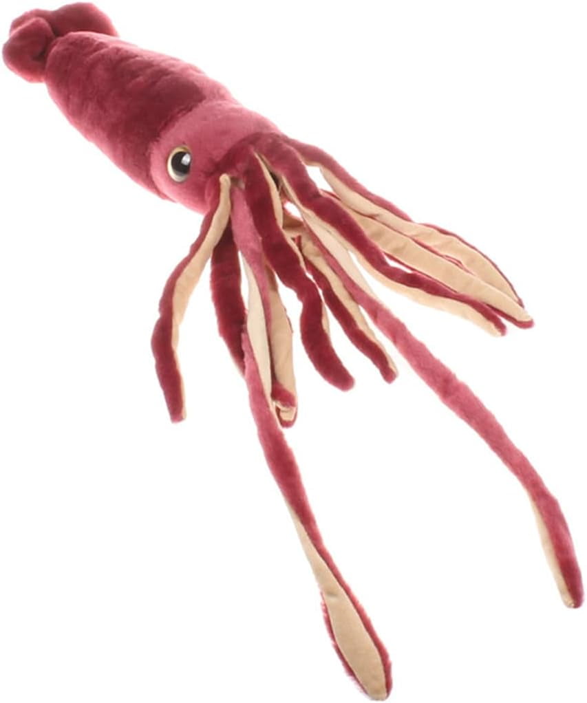 Large Giant Red Squid Stuffed Animal Plush Pillow Toy Realistic King
