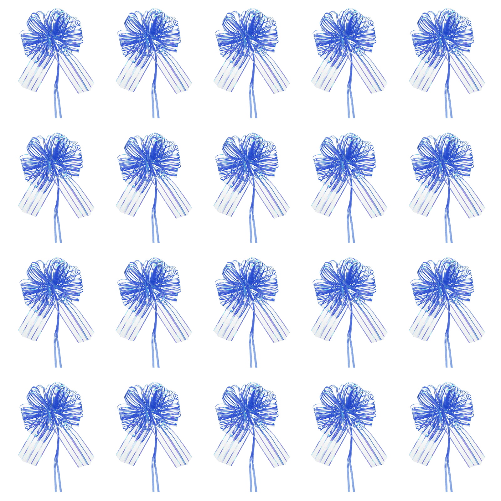 Large Gift Bow 7.5x5.9 Inch, 20 Pack  Pull Bows for Gift Wrapping Present Wedding Valentine's Day, Dark Blue