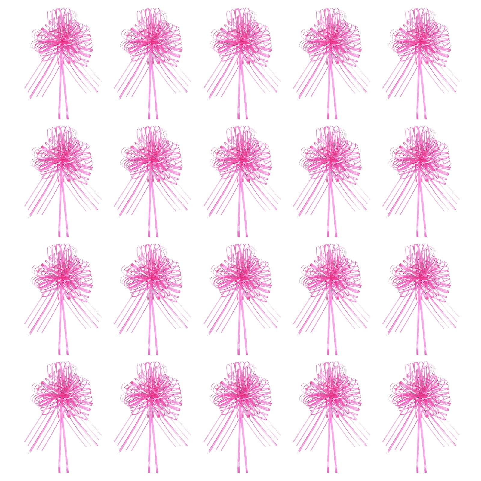 Large Gift Bow 7.5x5.9 Inch, 20 Pack  Pull Bows for Gift Wrapping Present Wedding Valentine's Day, Dark Pink