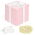 thumbnail image 1 of Large Gift Box with Lids 10x10x10 Inches, Ribbon& Cut Paper Shred with Card, for Birthdays, Graduations, Anniversaries, Christmas, Halloween, Valentine's Day, 1 of 6