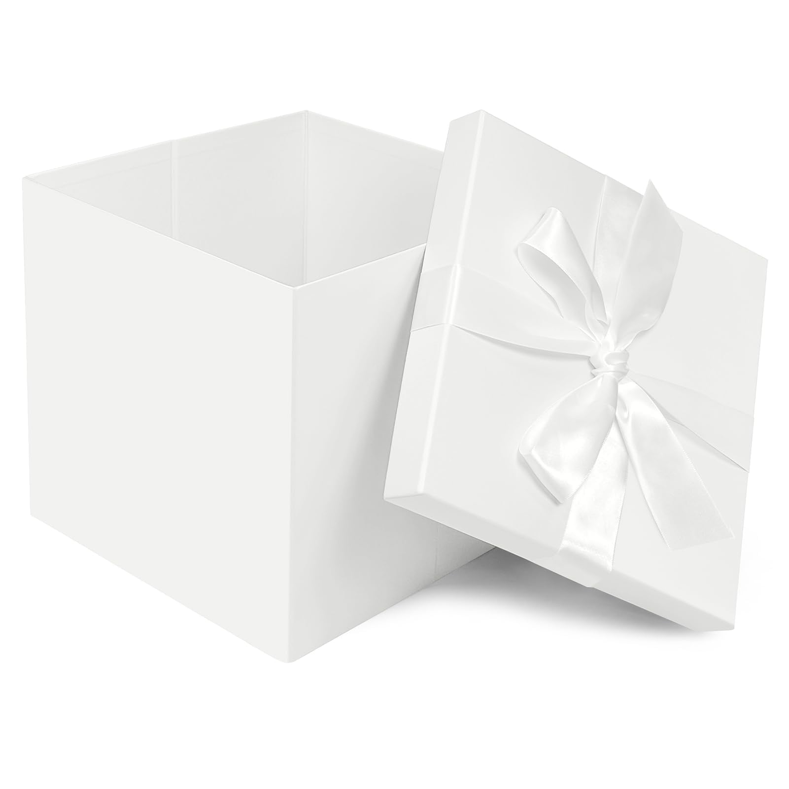 Large Gift Box PriNst with Lids 10x10x10 Inches, Ribbon& Cut Paper ...