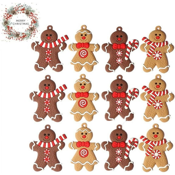 Large Gingerbread Man Ornaments Gingerbread Christmas Decor Christmas Christmas Tree Ornaments Christmas Tree Decorations