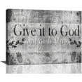 thumbnail image 1 of Large Give It to God and Go to Sleep Sign for BedroomCanvas Wall Art Christian Farmhouse Bedroom Sign Pictures Wall Decor Painting Print Modern Home Artworks Framed for Living Room Bathroom 12"x16", 1 of 6