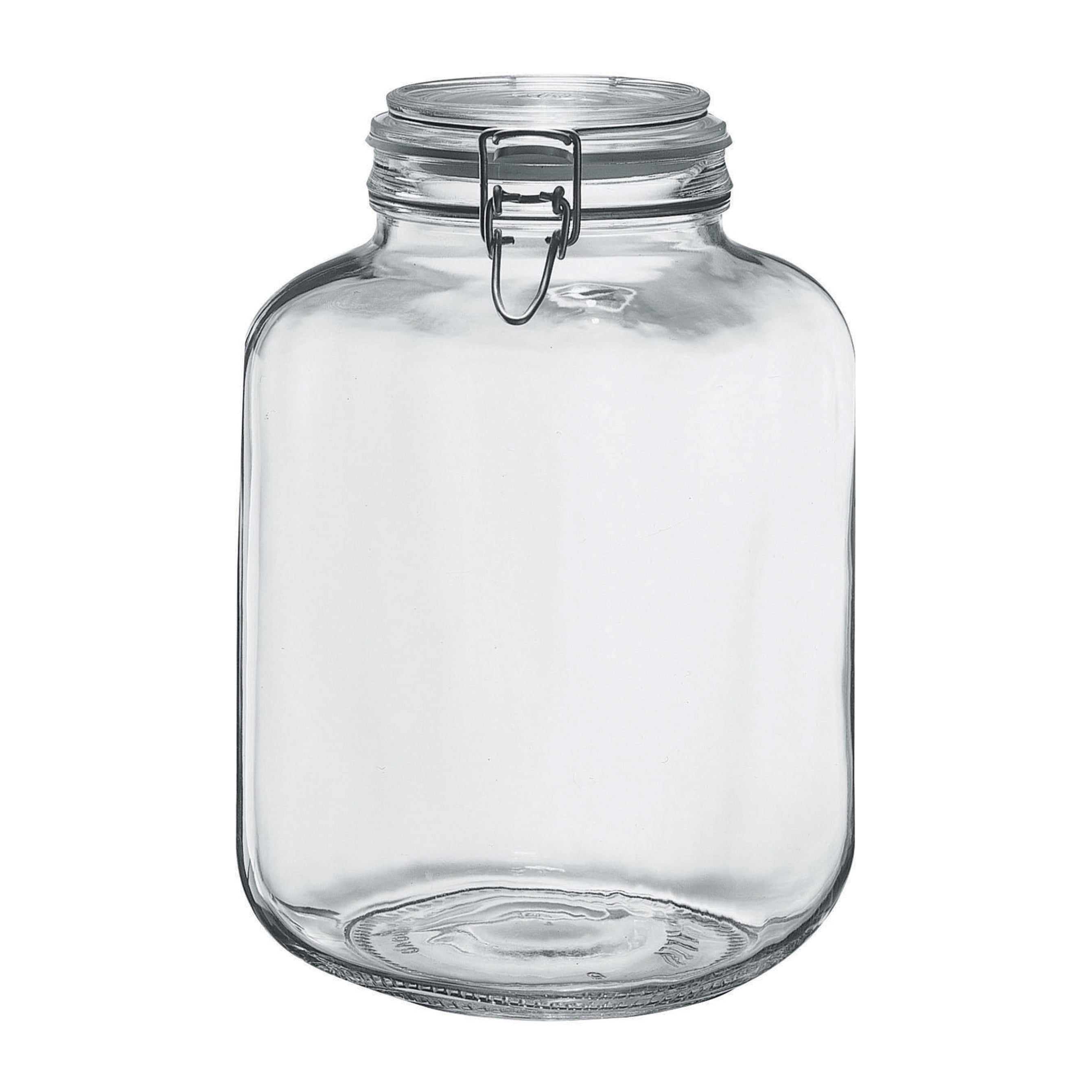 1-Gallon Clear Glass Large Jar Wide Mouth with Airtight Metal Lid
