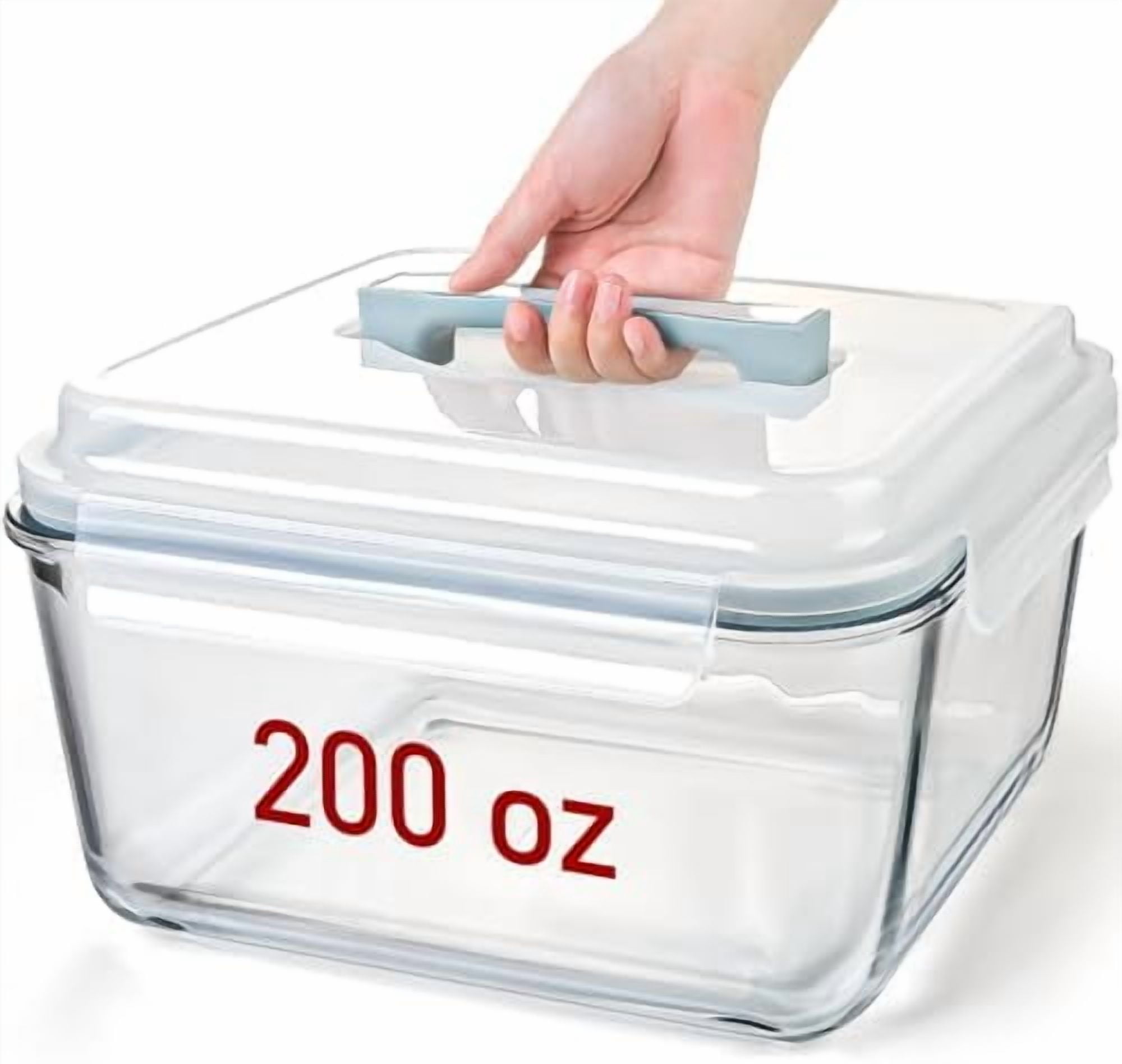 Large Glass Storage Containers with Lids, Extra Large Glass Food ...