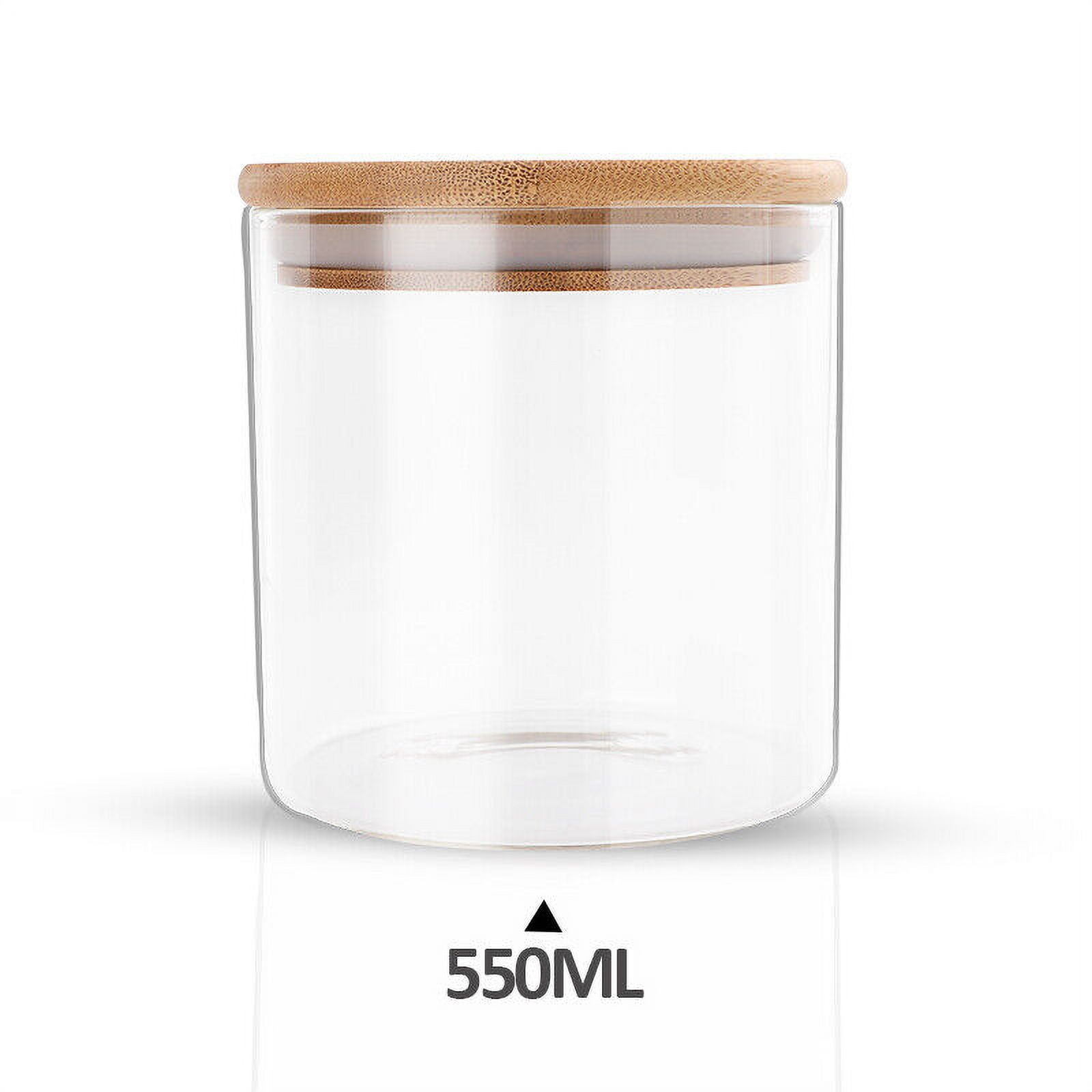 Glass Food Storage Jars with Airtight Clamp Lids, 1000ml 1500ml Large  Kitchen