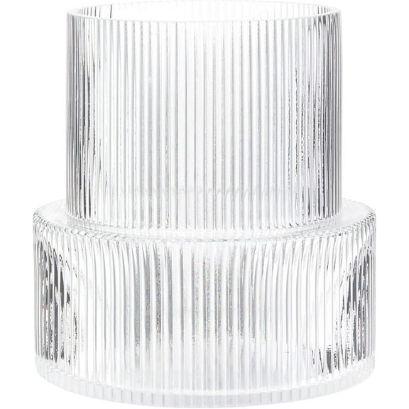 Large Glass Vase, 12 Inches Tall Vase for Flowers, Green Flower Vases for Bouquet, Modern Green Glass Vases for Living Room, Dining Table, Office, Entryway, Mantle, Shelf, Wedding Gifts