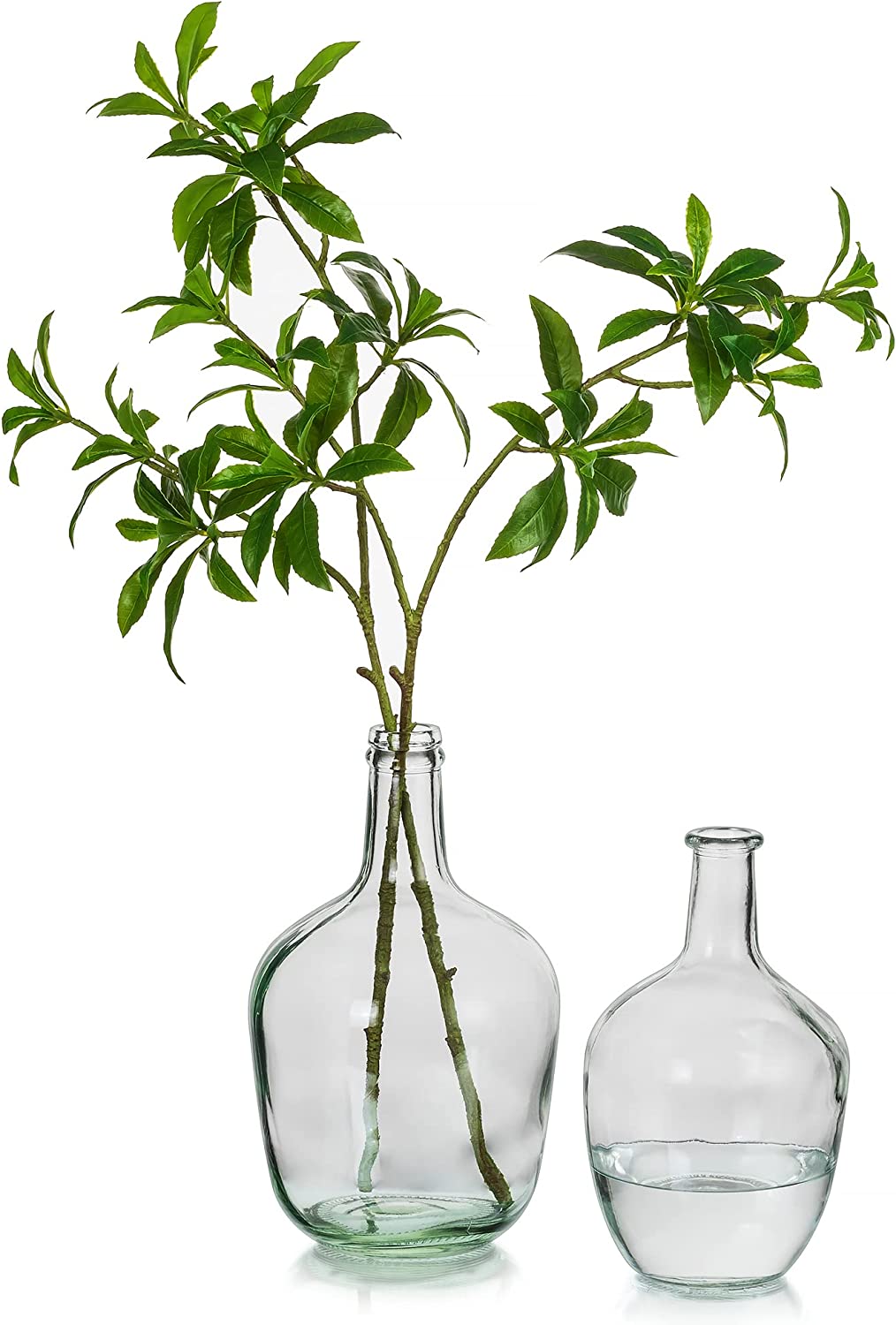 Large Glass Vases for Decor DASHU Clear Tall Farmhouse Decorative