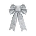 thumbnail image 1 of Large Glitter Decorative Bow with Long Tails for Gift Wrapping Party Backdrops Christmas Tree Wreaths Crafts Décor, 1 of 5