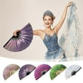 thumbnail image 1 of Large Glitter Holographic Rave Hand Fan,Handheld Folding Fan for Women Men,PVC Line Dance Popping Fan,Laser-Iridescent Foldable Dance Fan for Line Dancing,Party,Dance Enthusiasts Gift, 1 of 9