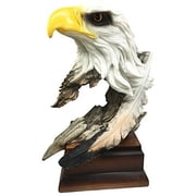 Large Glorious Surveyor Of Horizons Grand Bald Eagle Bust Statue Decor Figurine For Patriots Civil Servants Wildlife Lovers Eagle Fans