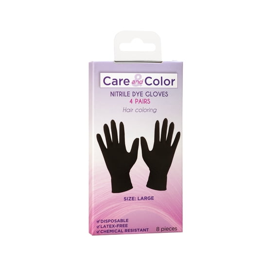 Care & Color Hair Dye Gloves NonLatex PowderFree Large