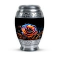thumbnail image 1 of Large Glowing Rose Urn, Funeral Urns For Ashes, Cremation Urns For Men, Funeral Urns For Adult Human Ashes, Urns For Women Ashes, Metal Urns, Decorative Urn For Ashes, Memorial Urn For Ashes 10 Inches, 1 of 1