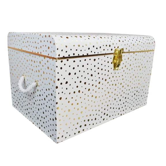 Large Gold Dots Trunk Box by Ashland  - Spring Home Decor