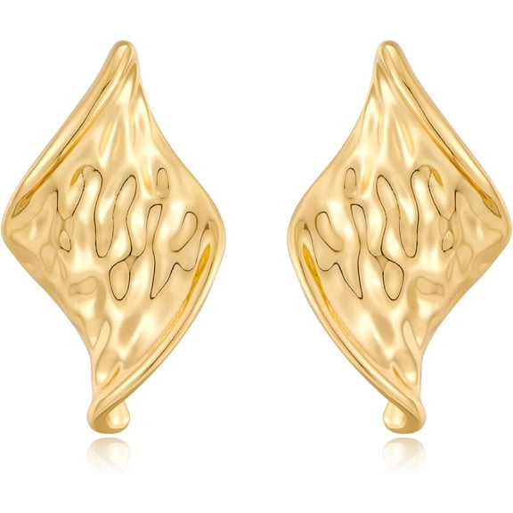 Large Gold Statement Chunky Stud Earrings For Women Trendy Vintage Large Gold Geometric Earrings Jewelry[Z7023]