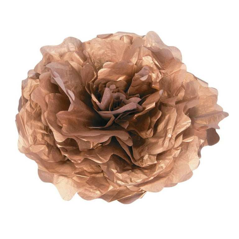 Large Gold Tissue Flower Decorations