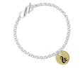 thumbnail image 1 of Large Gold Tone Disc Letter - & - 3/4'' Mother Infinity Toggle Chain Bracelet, 1 of 1