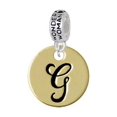 thumbnail image 1 of Large Gold Tone Disc Letter - G - 3/4'' - Wonder Woman Charm Bead, 1 of 1