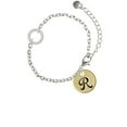 thumbnail image 1 of Large Gold Tone Disc Letter - R - 3/4'' - You Mean the World Ring Zoe Bracelet, 1 of 1