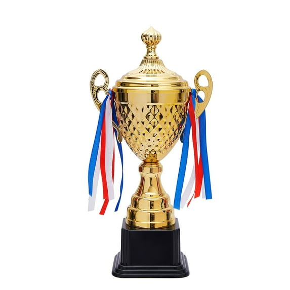 Juvale Gold Trophy Cup - Tournament & Championship Trophy Award - Versatile Awards for Soccer, Basketball & Golf - Rewards for Adults & Kids - 15.2 x 7.5 x 5 in