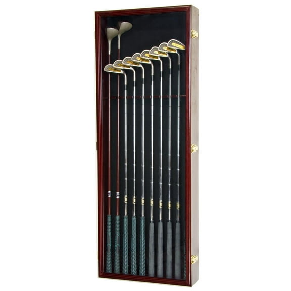 Large Golf Clubs Display Case Cabinet (Driver, Iron, Putter)