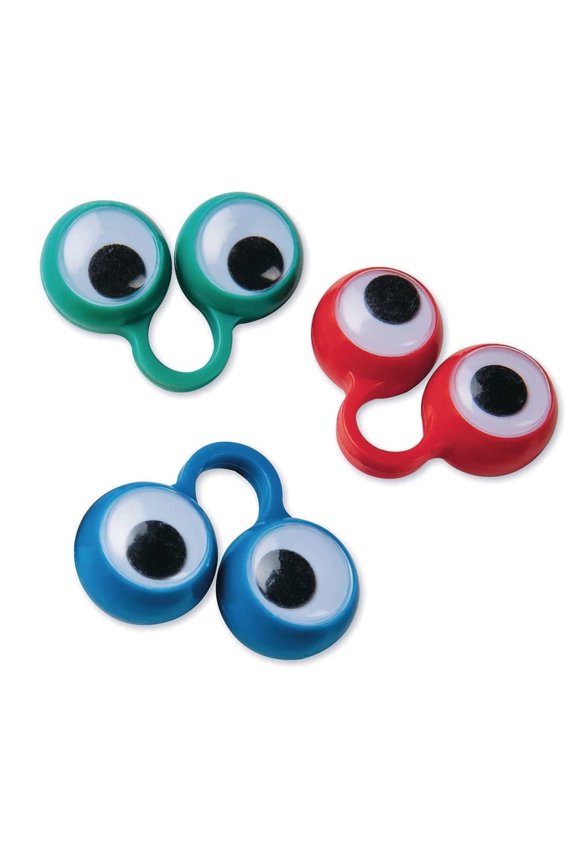 Large Googly Eyes Finger Puppets (Pack Of 3) Color May Vary