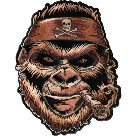 Large Gorilla Smoking Cigar Patch