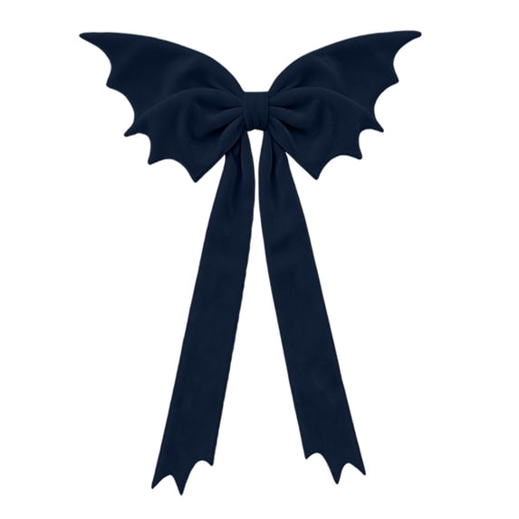 Large Gothic Bat Giant Bow Fall Hanging Ornament Indoor Party Christmas Tree Topper Decorations(1Pcs)