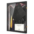 thumbnail image 1 of Large Graduation Shadow Box - Graduation Gown Display, Wall-Mount Lockable Graduation Display Frame with Acrylic Glass Door for Graduation Keepsakes, Cap and Gown, Dioplma, Large Black, 1 of 6