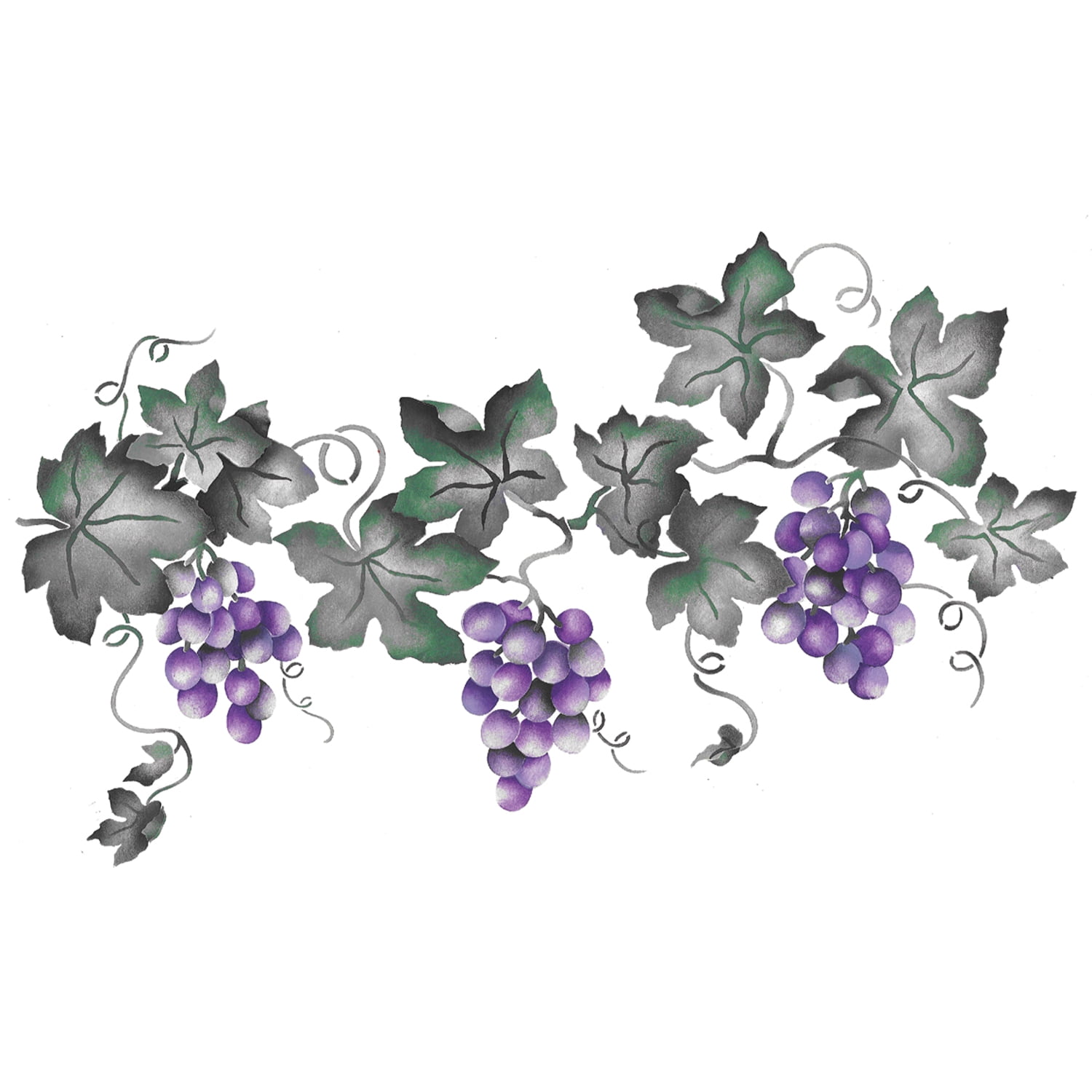 Large Grape Vine Wall Stencil SKU #2933 by Designer Stencils - Walmart.com for Free Printable Grape Vine Stencils