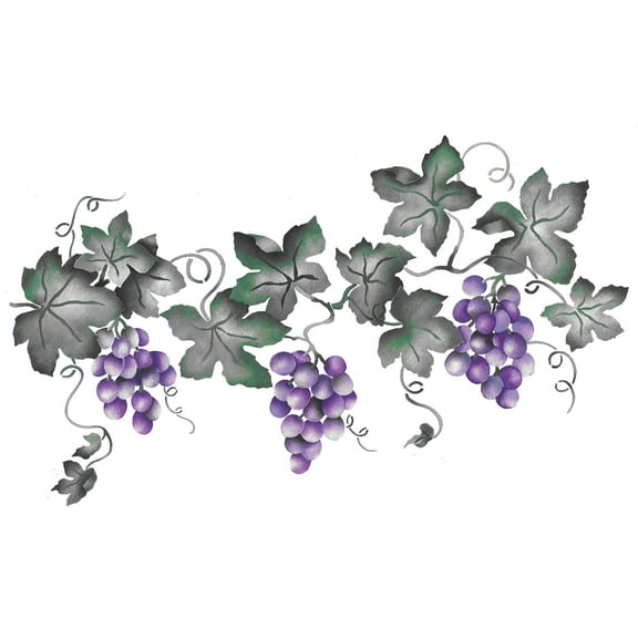 Large Grape Vine Wall Stencil SKU #2933 by Designer Stencils