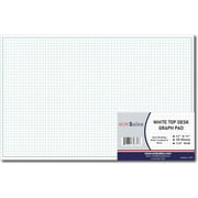 Large Graph Paper Pad, 11x17 Paper Pads, (1 Pack) 50 Sheets 4 Square Per Inch, Blueprint Drawing Pad, Side Gummed, 80 gsm Graph Paper for Sketching & Drafting, Engineers, Architects, Mathematician