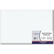 Large Graph Paper Pad, 11x17 Paper Pads, (1 Pack) 50 Sheets 4 Square Per Inch, Blueprint Drawing Pad, Side Gummed, 80 gsm Graph Paper for Sketching & Drafting, Engineers, Architects, Mathematician