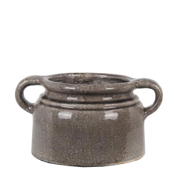 Privilege Large Gray Ceramic Vase