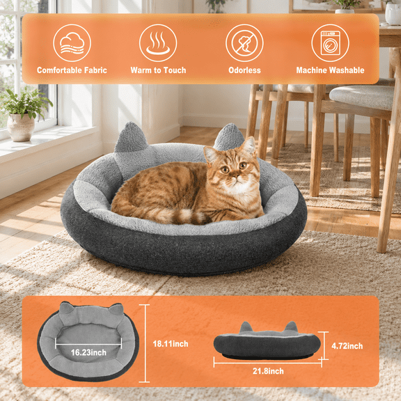 Large Cattery Heated Cat Beds For Indoor Cats And Small Dogs 24