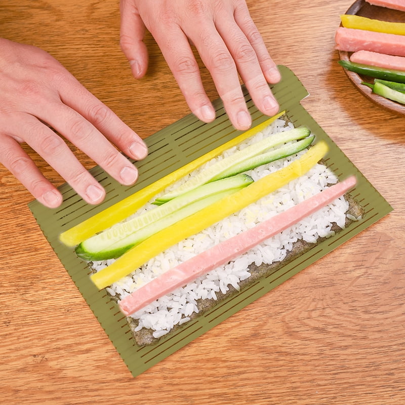 Large Green Plastic Sushi Tool Kimbap Sushi Roll Diy Onigiri Rice