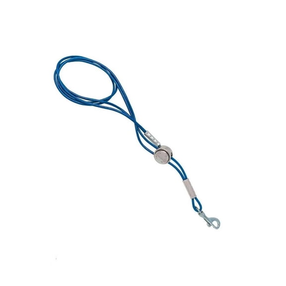 Large Grooming Loops Trachea Saver Pro Harness Style Softer Fabric for Dogs 17" (Blue)