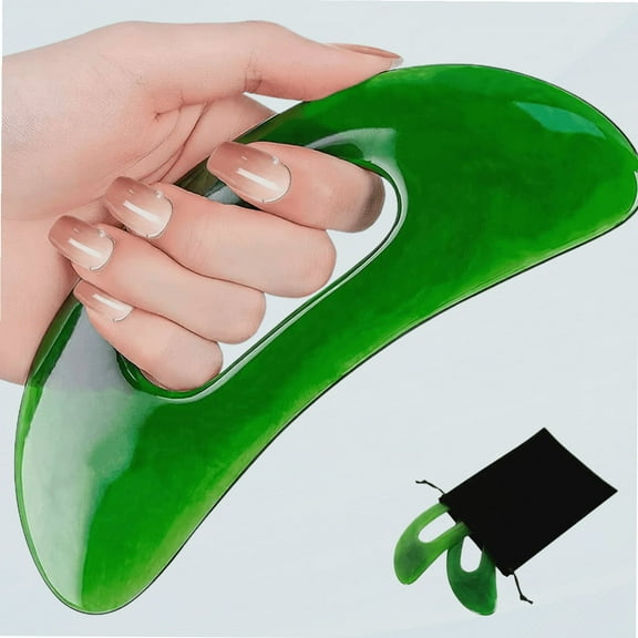 Large Gua Sha Massage Tool, Resin Guasha Scraping Tool Multi-Functional Handheld Lymphatic Drainage Drain Scraper, Sore Muscles Massager for Tension Knots Relaxation, Myo-fascial Release Treatment