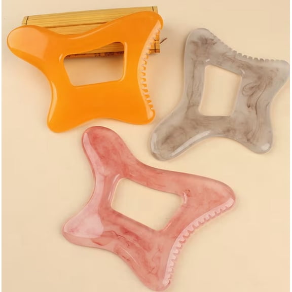 Large Gua Sha Tool for Back, Neck, Face, and Leg Massage - Premium Resin Design
