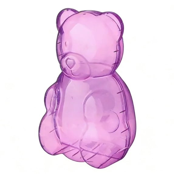 Large Gummy Bear Containers, Clear Gummy Bear Shaped Candy Holder for Valentine's Day, Big Plastic Bear Container, Reusable Bears Shaped Gift Box for Candy, Party Favors & Festive Storage