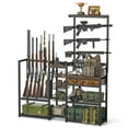 thumbnail image 1 of Large Gun Rack with Floor Rifle Racks Pistol Rack Drawers for Indoor Gun Displaying and Accessory Storage, 1 of 6