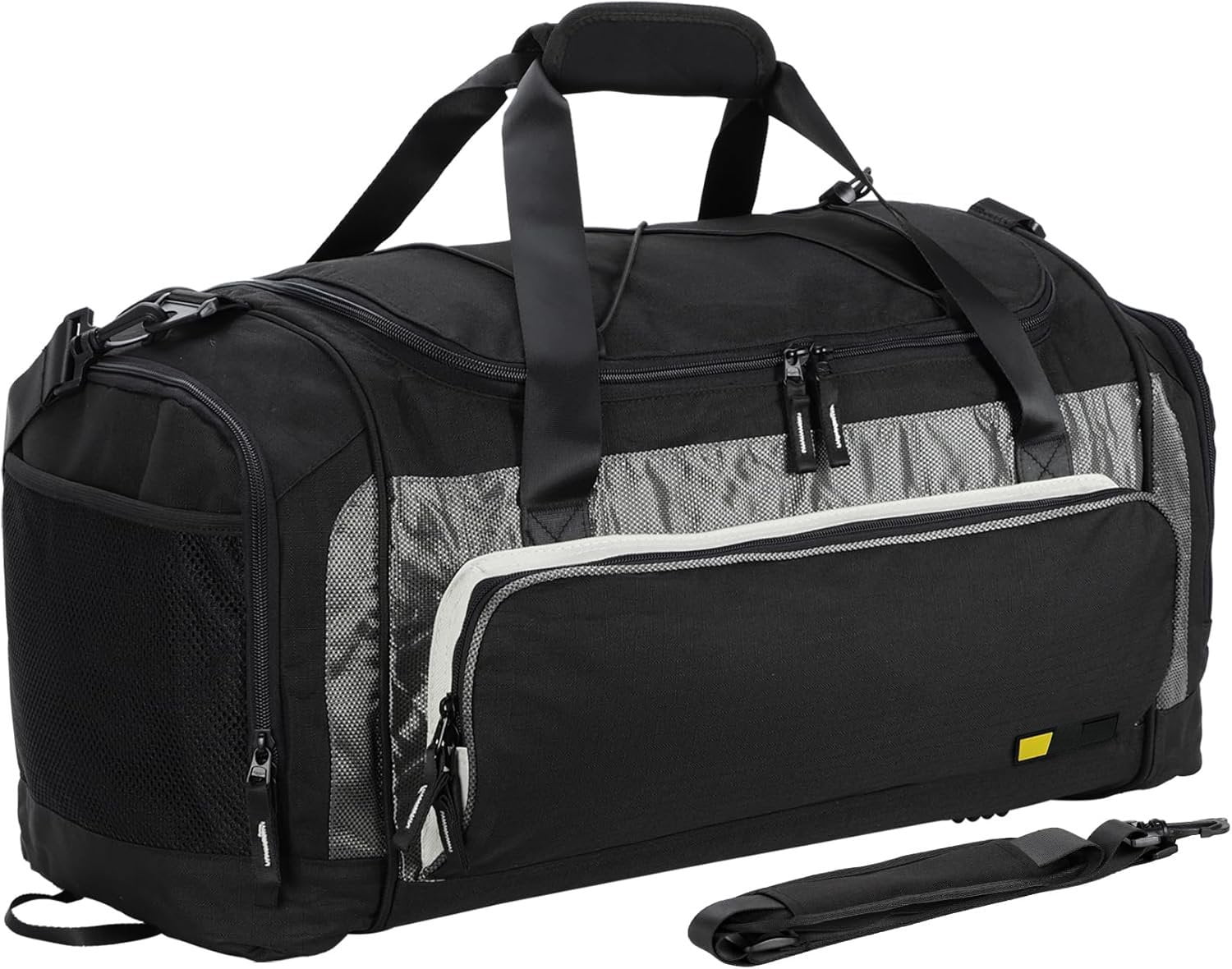 Large Gym Bag for Men Duffle Bag with Shoe Compartment 60L Lightweight ...