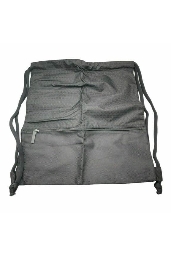 Large Gym Sack Drawstring Backpack for all, Black