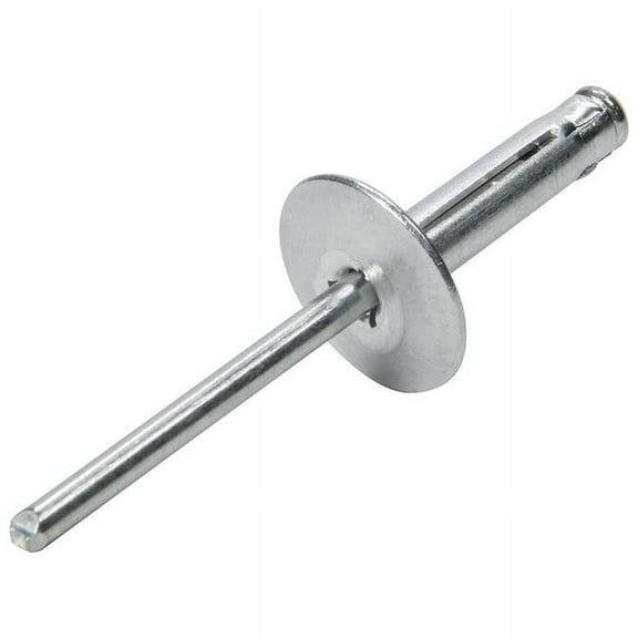Large HD Rivet Flange Type Aluminum Mandrel, Silver - Pack of 250