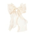 thumbnail image 1 of Large Hair Bow Clips for Women - Bright Silk Hair Accessories with Long Tail French Ribbon Bows for Girls, 1 of 5
